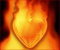 Avatars heart in fire